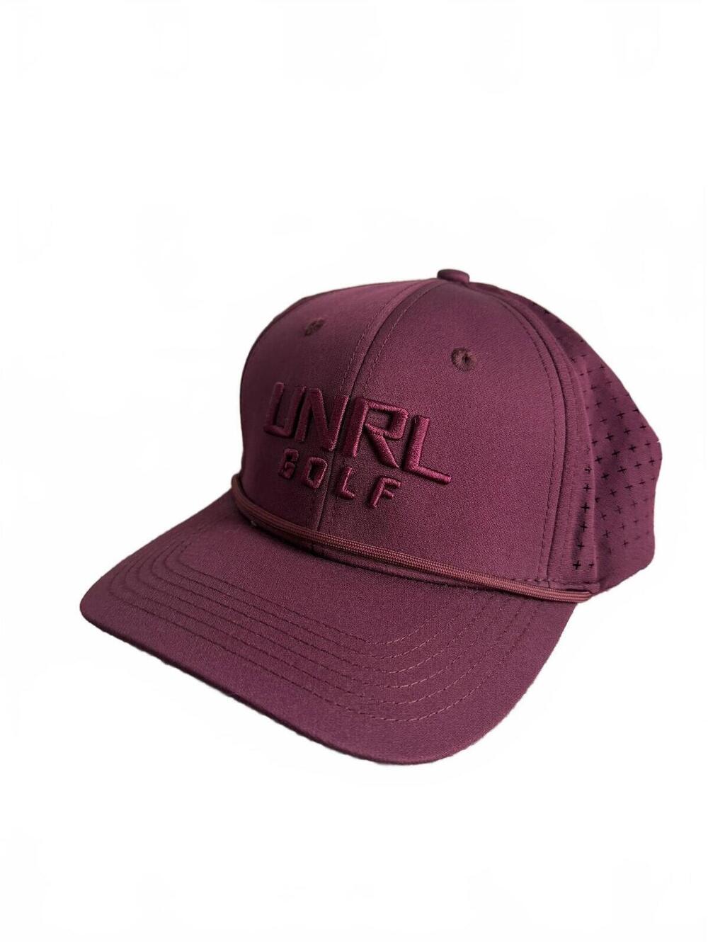 UNRL Golf Deep Purple Snapback Hat
